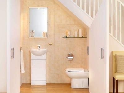 Nhà vệ sinh kết hợp cầu thang